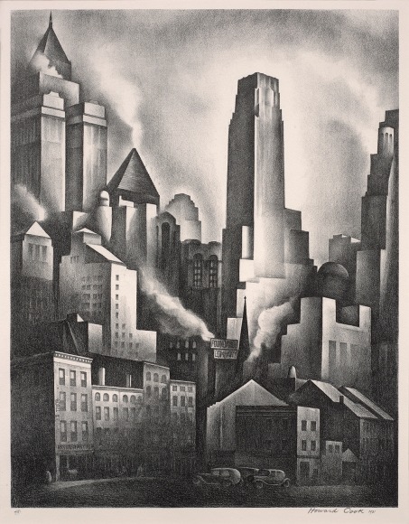 &nbsp;Howard Norton Cook (1901-1980), &nbsp;Financial District, 1931