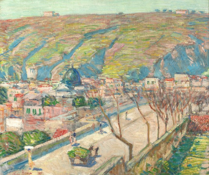 Frederick Childe Hassam (1859-1934), Bridge at Posilippo, Naples 