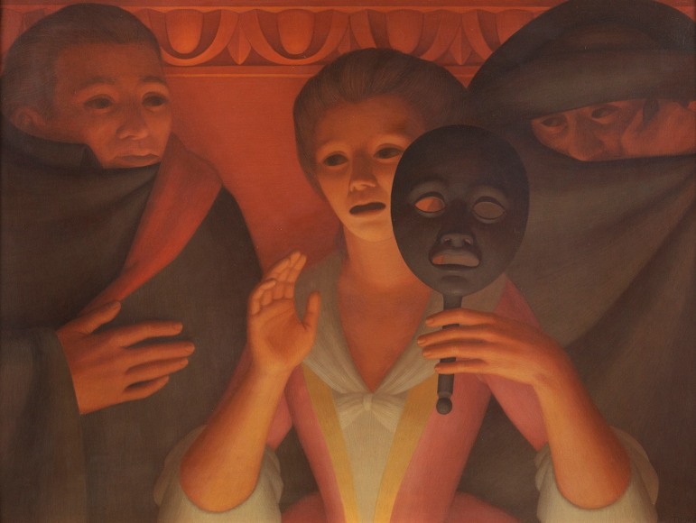 George Tooker (1920-2011), Un Ballo in Maschera, 1982