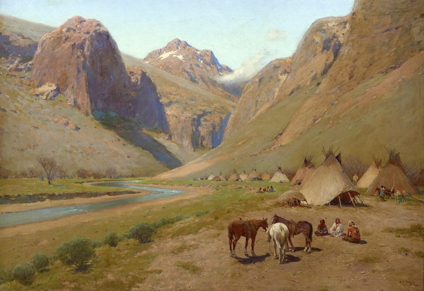 figures in landscape