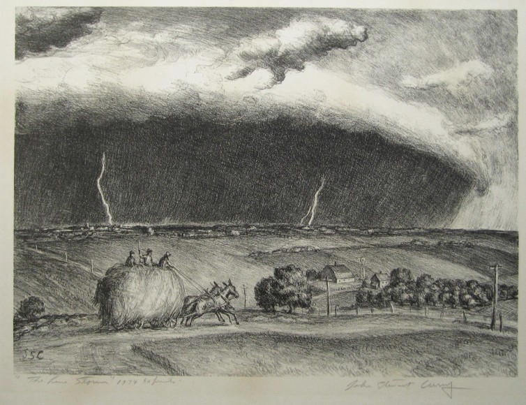 John Steuart Curry (1897-1946), The Line Storm, 1935