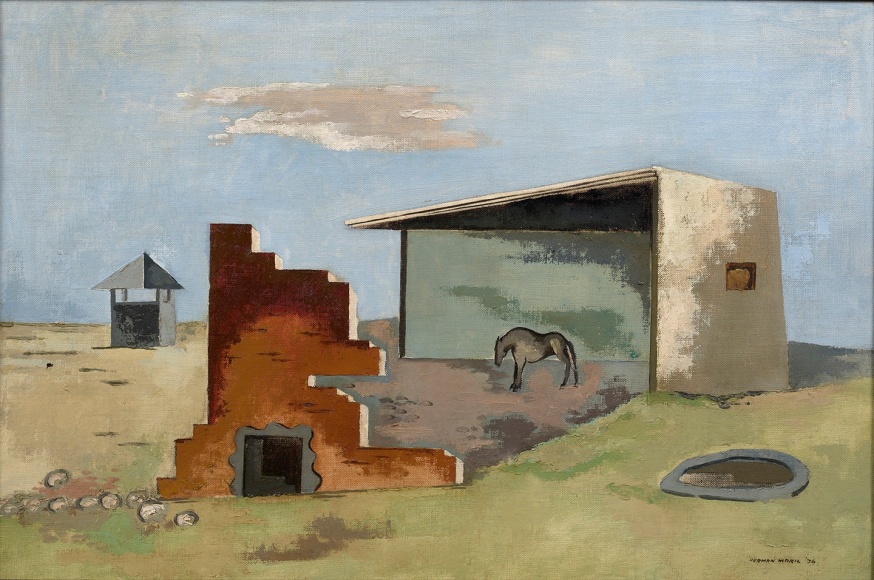 landscape with barn