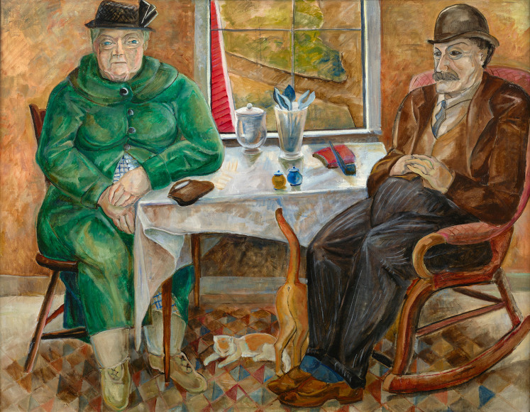 interior with figures