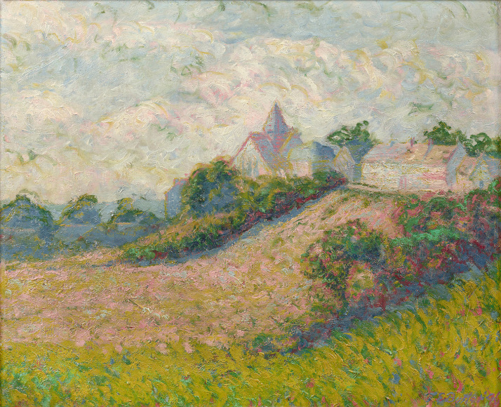 landscape with buildings