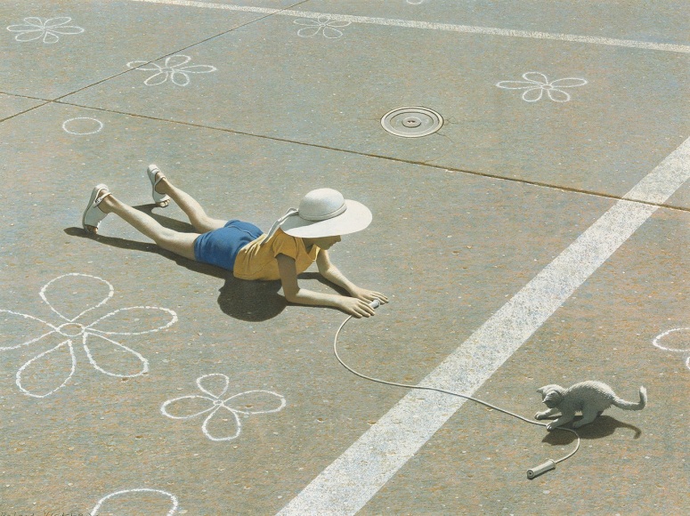 Robert Vickrey (1926-2011), Interlude, circa 1976