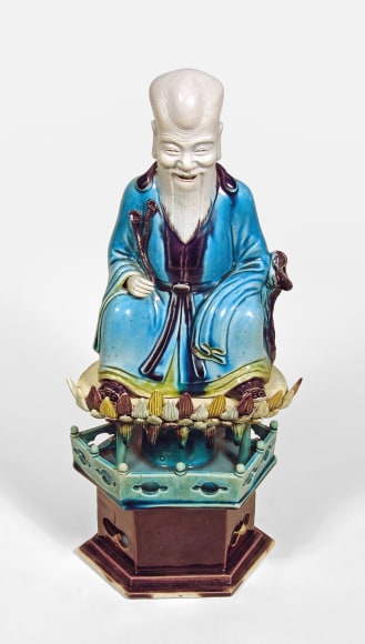 Chinese Fahua Glazed Figure of Shoulao