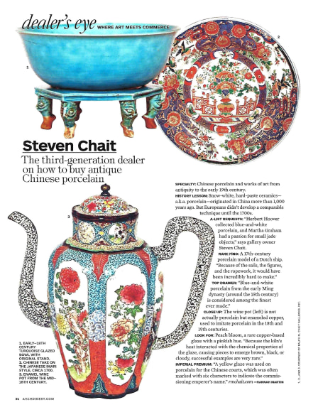 Article in Architectural Digest October, 2017