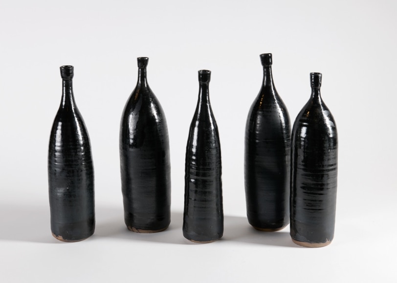 Eric Astoul bottle sculptures