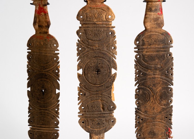 Set of Three Ceremonial Staves