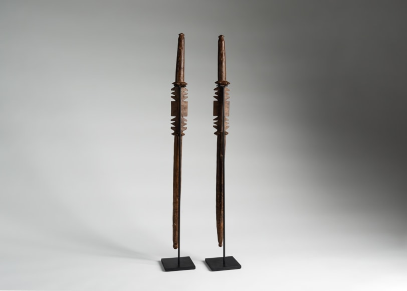Set of Two Ceremonial Staves