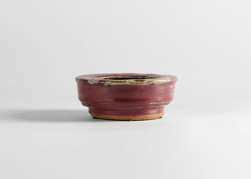 lugassy red ceramic vase