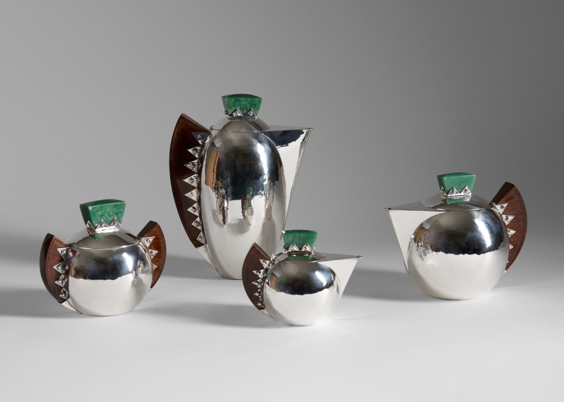 art deco tea and coffee set