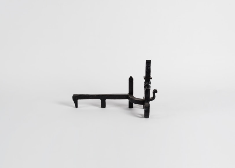 Pair of Art Deco Andirons with a Crossbar