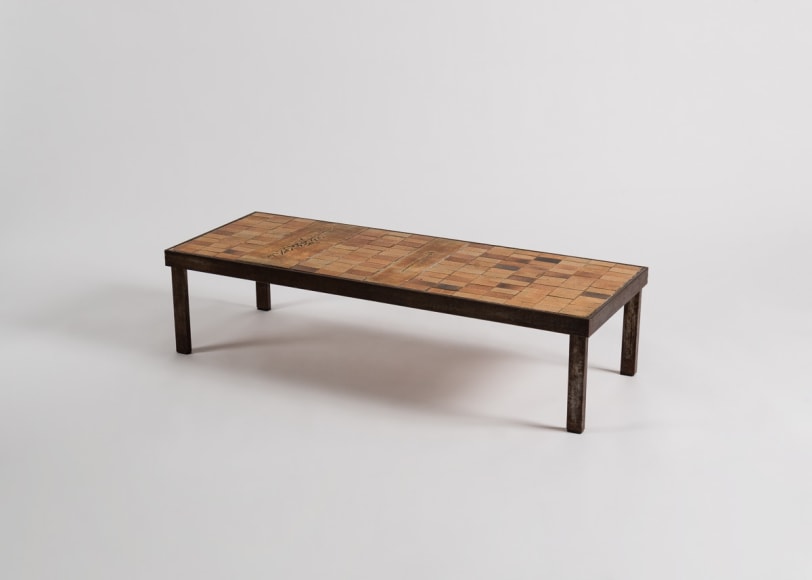 Roger Capron フランス ビンテージ テーブル ぺリアン Roger Capron French 1960's Ceramic Tile Coffee Table
