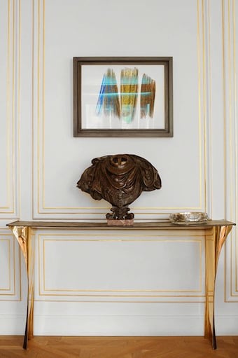 Aline Hazarian,&nbsp;Aramaz, Console, Polished and Patinated Bronze, France, 2016