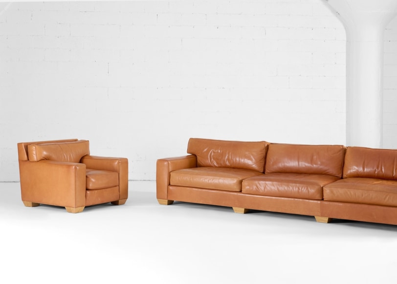 sofa and chairs jean michel Frank inspired