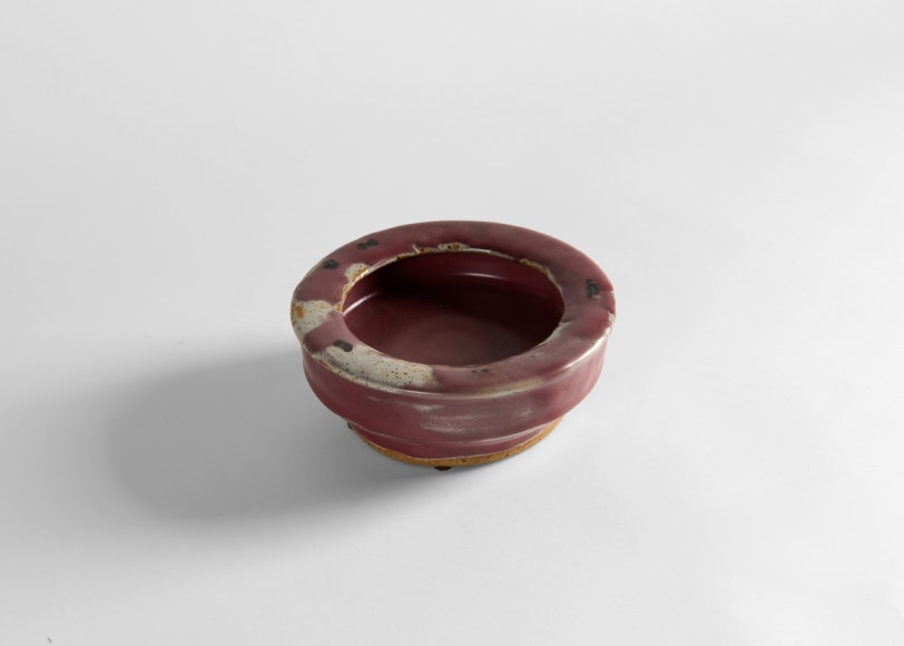 lugassy red ceramic vase