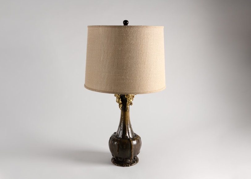 Art Nouveau Table Lamp With Cherubs