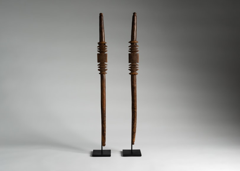Set of Two Ceremonial Staves