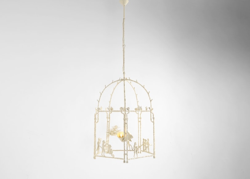 monkeys muscians cane chandelier