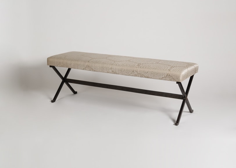 Pair of Cushioned Benches