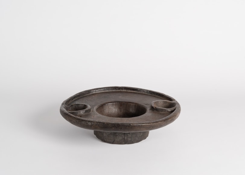 Footed Circular Bowl with a Large Platform Lip