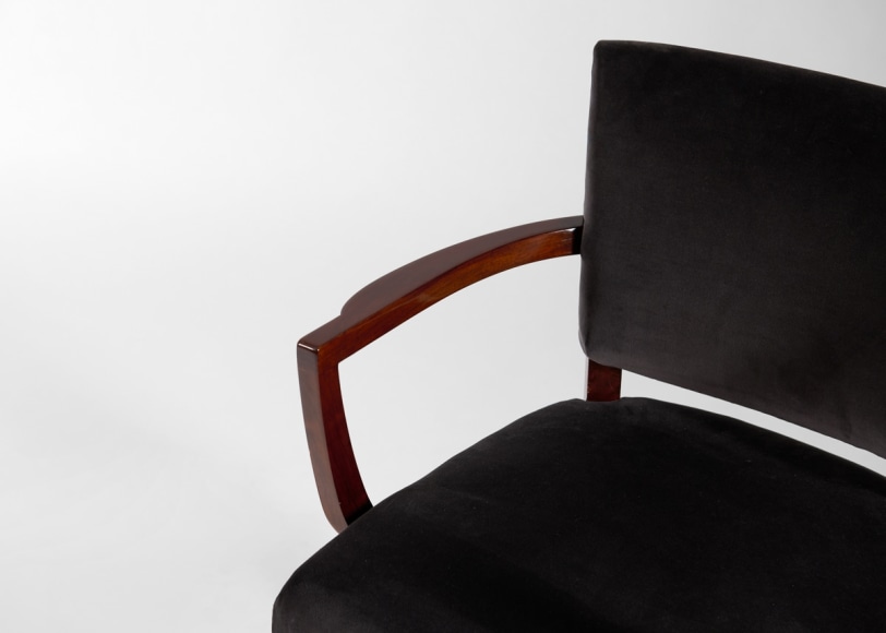 set of leleu armchairs