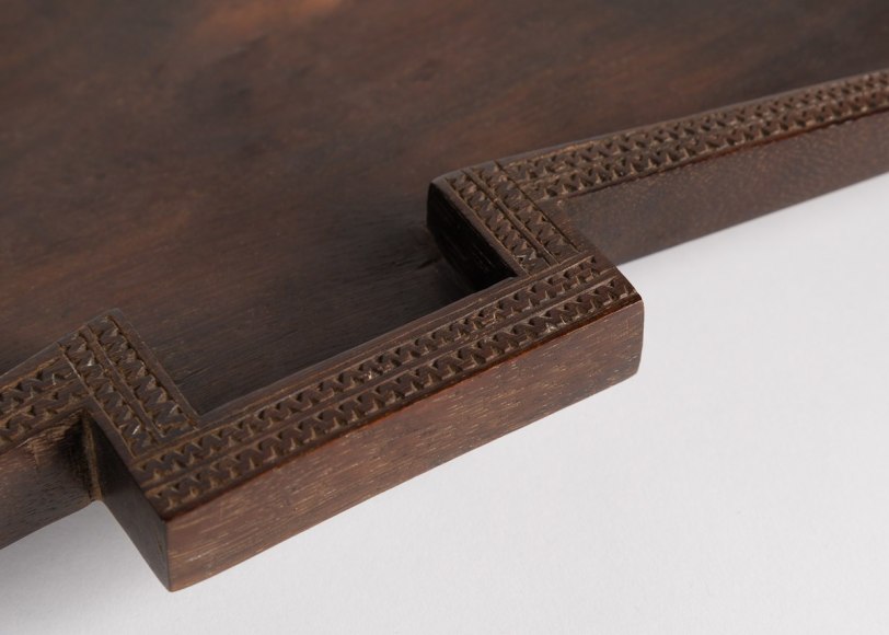 Half-Moon Platter with Incised Edges