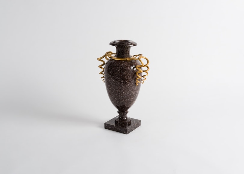 Urn with Flared Rim on a Square Base