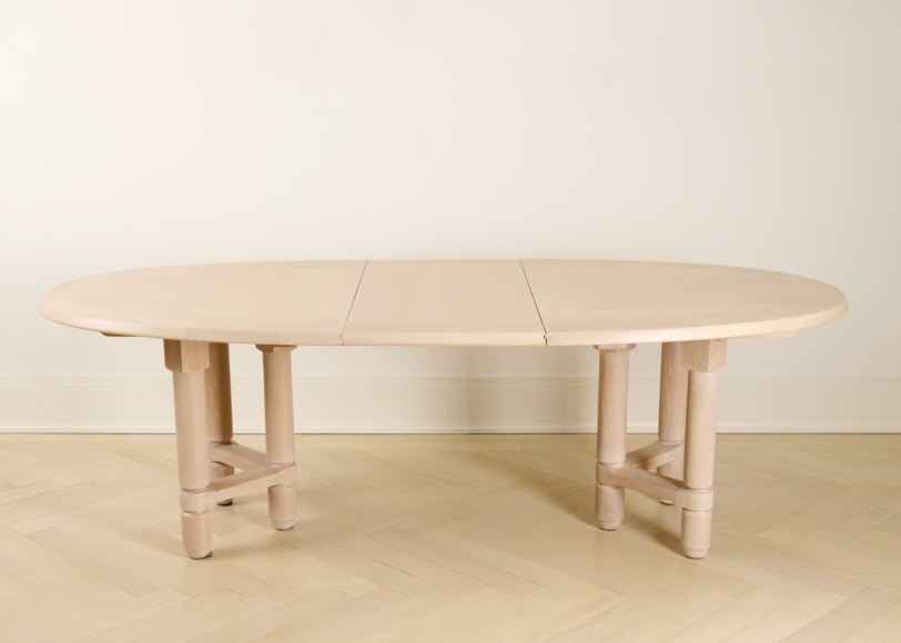 Guillerme et chambron extendable dining room table