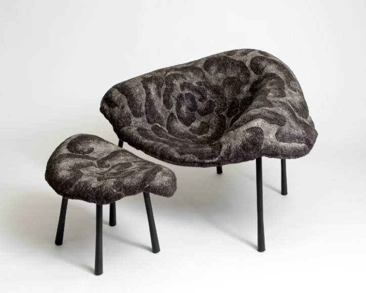 armchair &amp; ottoman