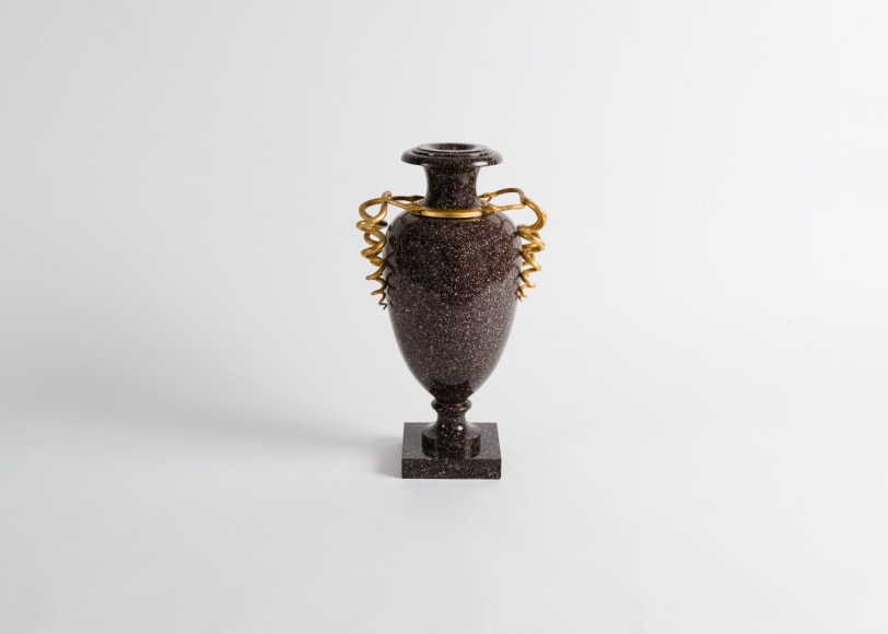 Urn with Flared Rim on a Square Base