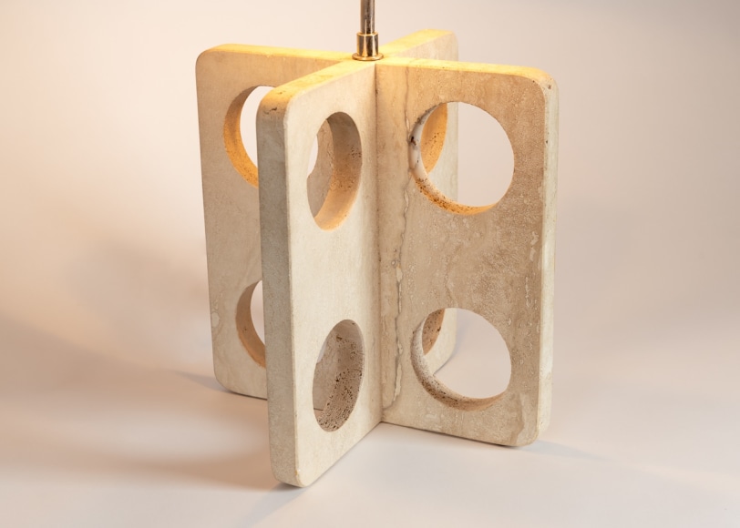 Pair of X-Shaped Table Lamps