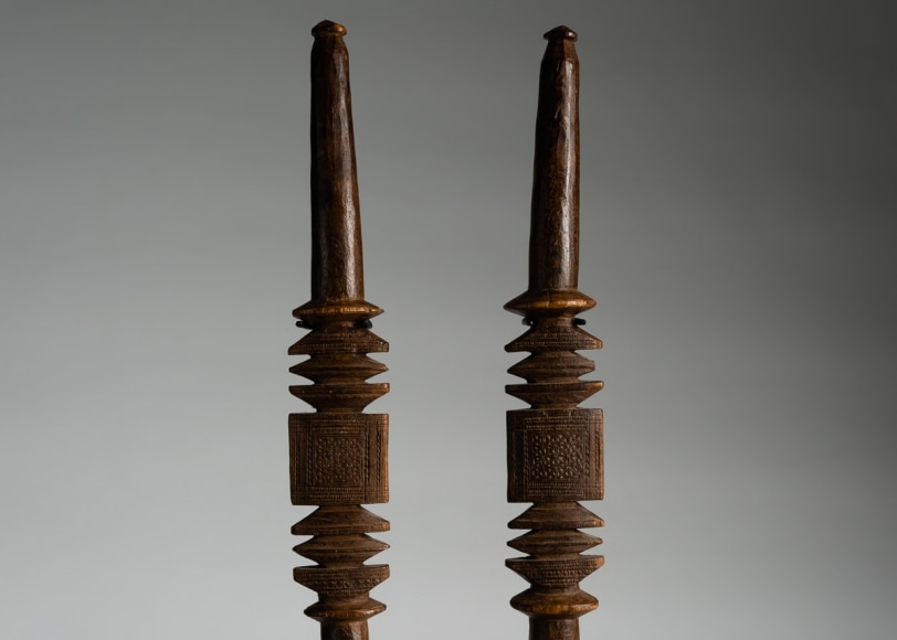 Set of Two Ceremonial Staves