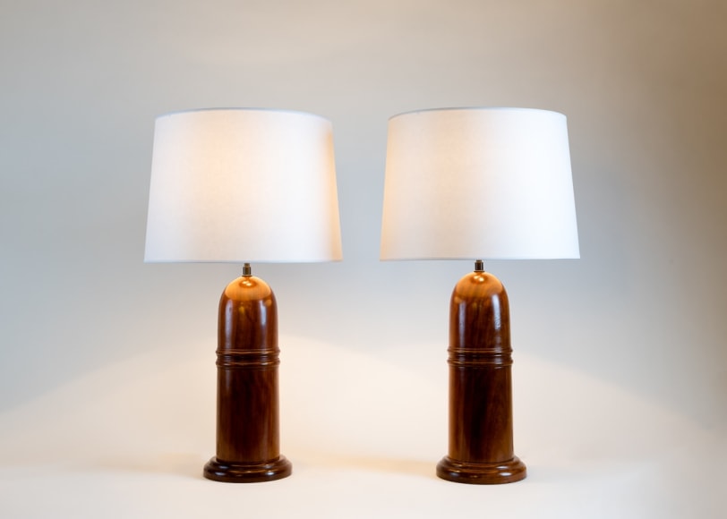 Bill Willis Iroko Wood Lamp