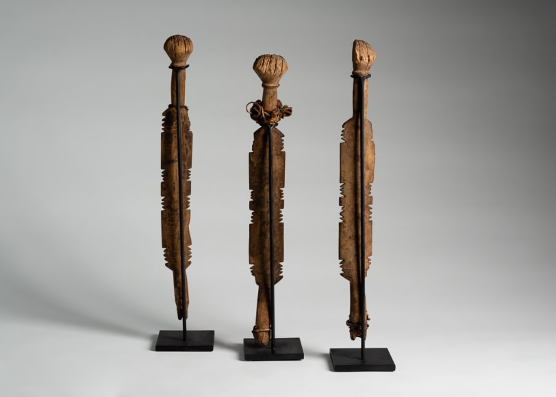 Set of Three Ceremonial Staves