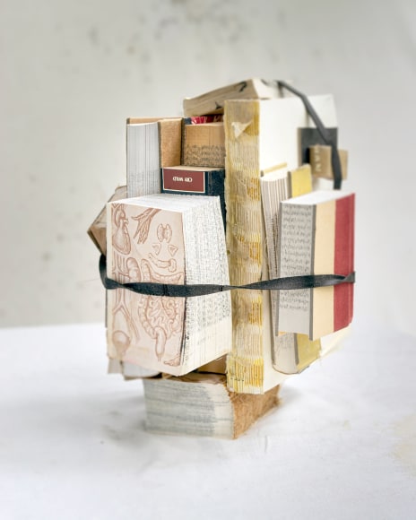 Photograph of books in bundle, by James Henkel