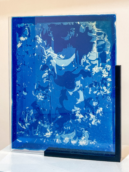 Etched glass photographic sculpture by Eric William Carroll