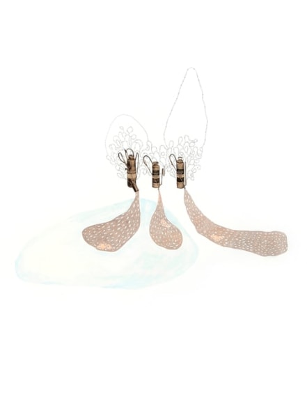 Kirsten Stolle, Hand Sprayer, from the series Poison Control, 2012, Collage on paper, 30h x 22w in