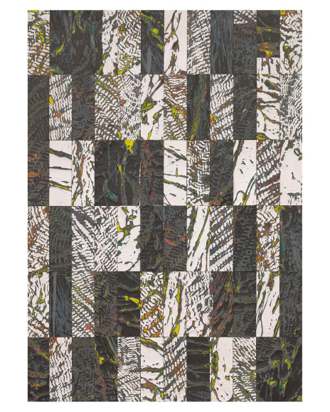 Randy Shull  Black and White Siesta, 2019  acrylic, hammock on panel  40h x 28w in