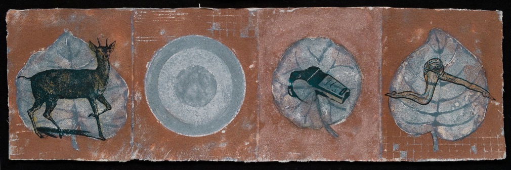 Screenprint on handmade paper, by Georgia Deal