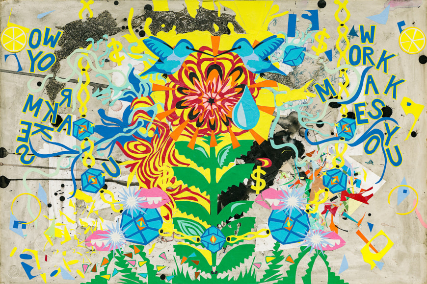 Colorful, graphic print by Nava Lubelski