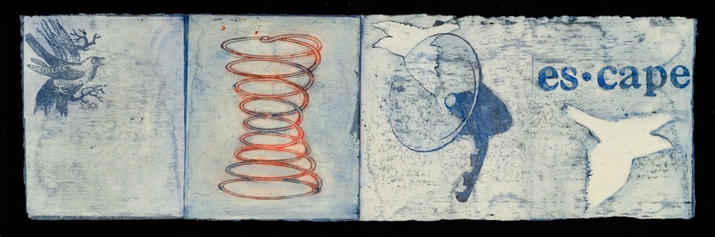 Screenprint on handmade paper, by Georgia Deal