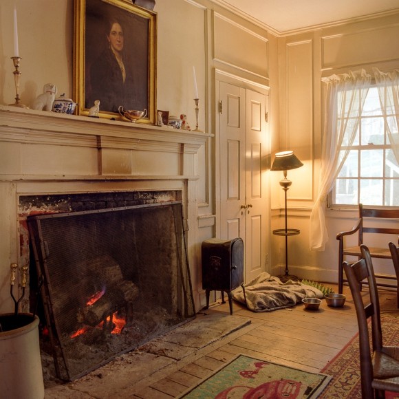 Ken Abbott Dining Room with Portrait of Elizabeth Skinner, who was Elizabeth McClure's Grandmother., 2004 Archival Pigment Print 18h x 18w in,