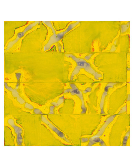 Randy Shull  Yellow Ghost, 2019  acrylic on panel  1h x 1w in