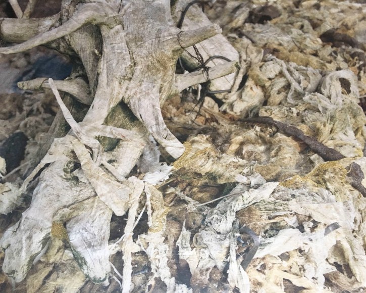 ydia See  Dead Horse Bay, Brooklyn, 2017  Archival print on cotton fabric, embroidery  26h x 34w in, Unique, Photography, Future Past