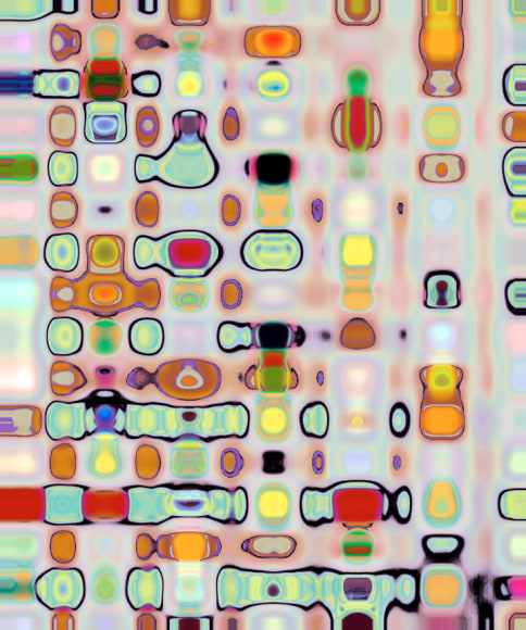 Colby Caldwell, how to survive your own death (44), 2010  Archival pigment print mounted and waxed on Dibond  35 x 43.5 inches  Unique