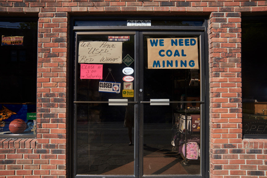 Stacy Kranitz  Hyden, Kentucky, 2015, Archival Pigment Print  16 x 24 inches, Edition of 7  20 x 30 inches, Edition of 3, Store front window, Kentucky