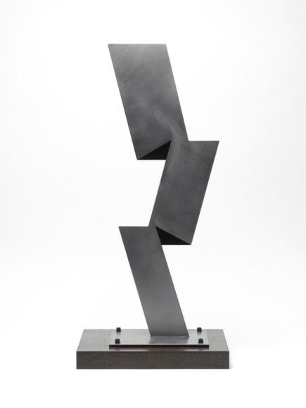 Ralston Fox Smith  Sage, 2019, Steel, wood base, hand painting, unique, sculpture