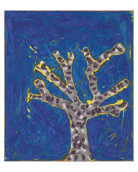 Randy Shull  El Ceiba, 2019  inkjet, acrylic on panel  24h x 20 1/2w in